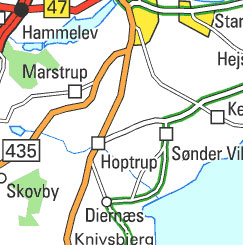 Hoptrup Å (Hoptrup by – Diernæs Bugt)